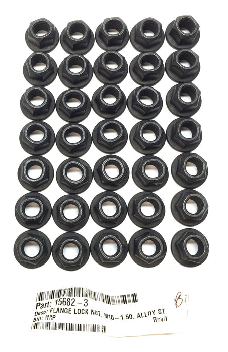 Imperial Supplies M10 x 1.50" Alloy Flange Nut Pack 15682-3 (35pcs) NOS