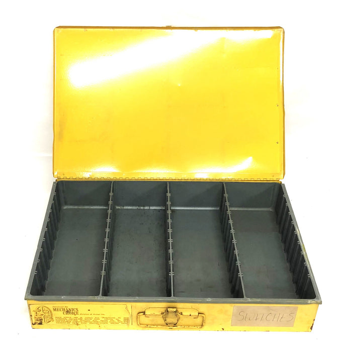 Mechanic's Choice Metal Tool Case With Latch 18x12x3 Inch USED