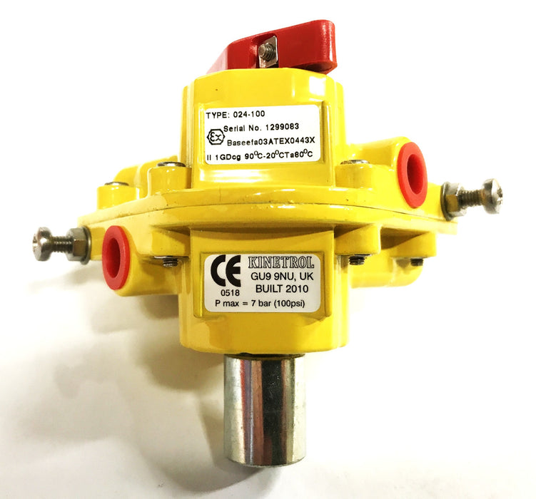 Kinetrol Type 024-100 Pneumatic Cylinder GU9-9NU NOS