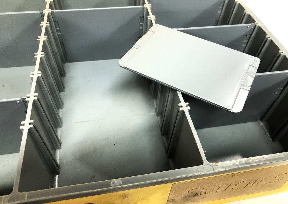 Mechanic's Choice Metal Tool Case With Plastic Dividers 18x12x3 Inch USED