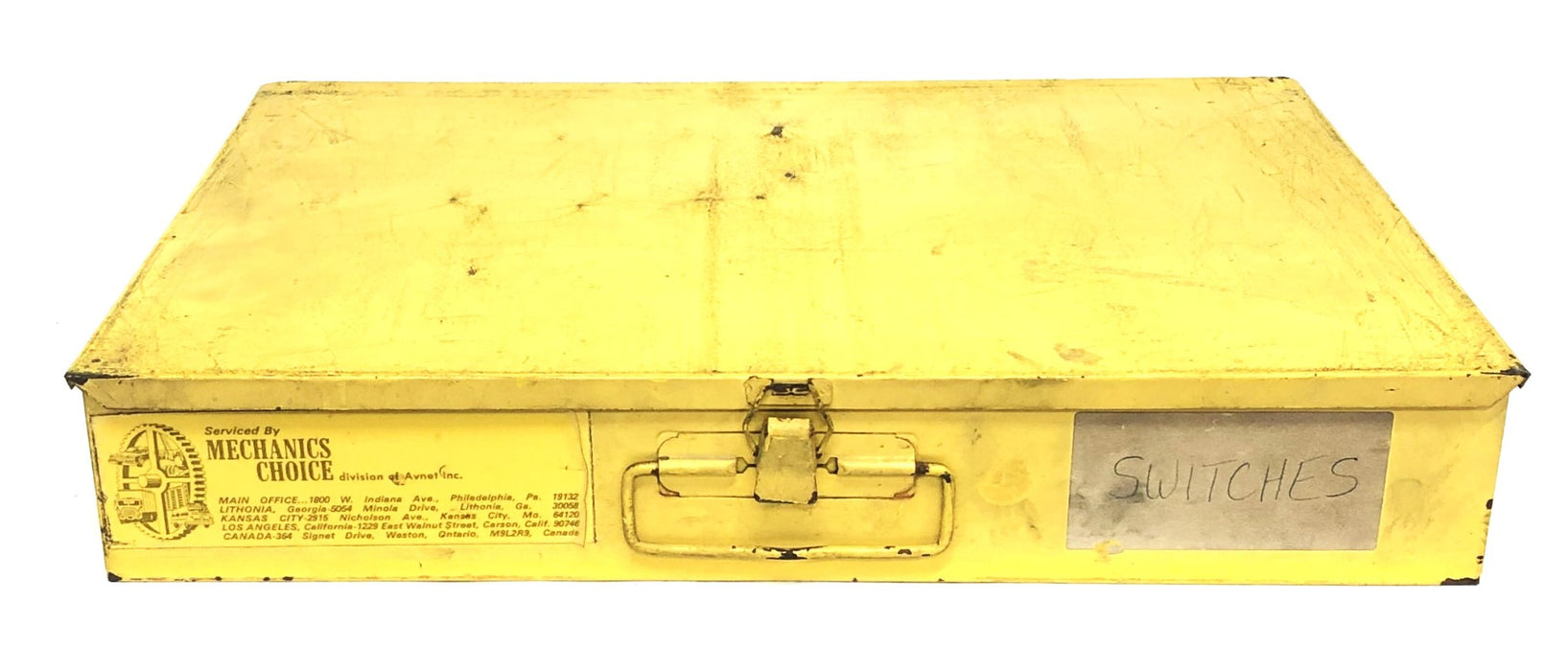 Mechanic's Choice Metal Tool Case With Plastic Dividers 18x12x3 Inch USED