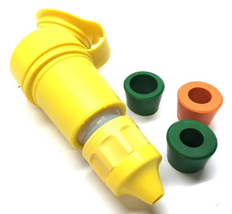Daniel Woodhead Watertite 3-Phase 480V Yellow Connector 1301470108 (29W76) NOS