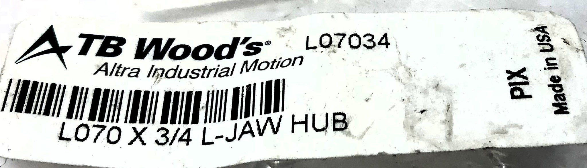 TB Wood's L070 x 3/4 L-Jaw Hub L07034 [Lot of 6] NOS
