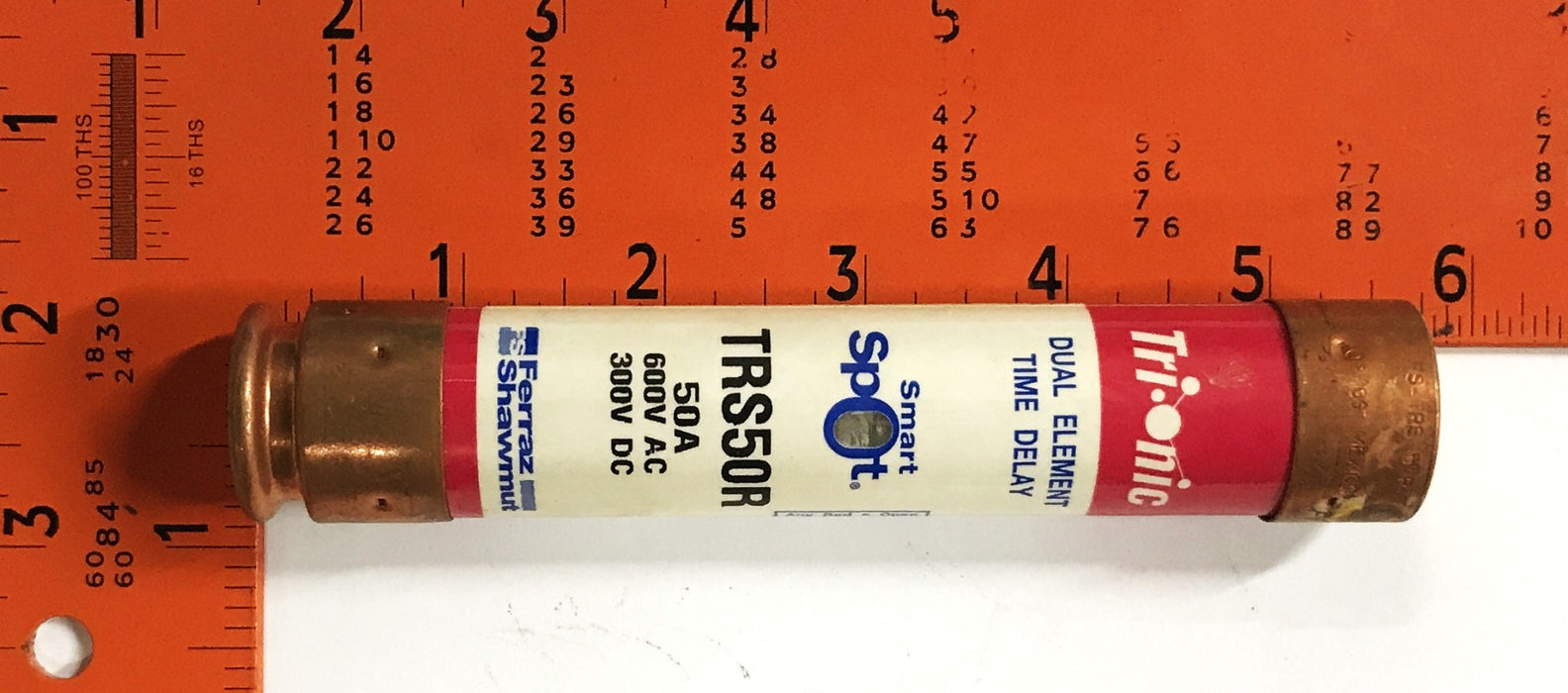 Ferraz Shawmut 50amp Tri-onic Smart Spot Fuse TRS50R [Lot of 5] NOS