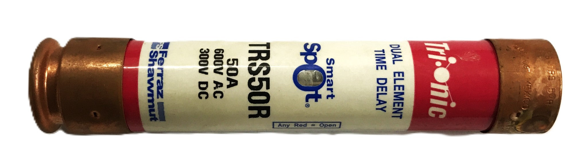 Ferraz Shawmut 50amp Tri-onic Smart Spot Fuse TRS50R [Lot of 5] NOS