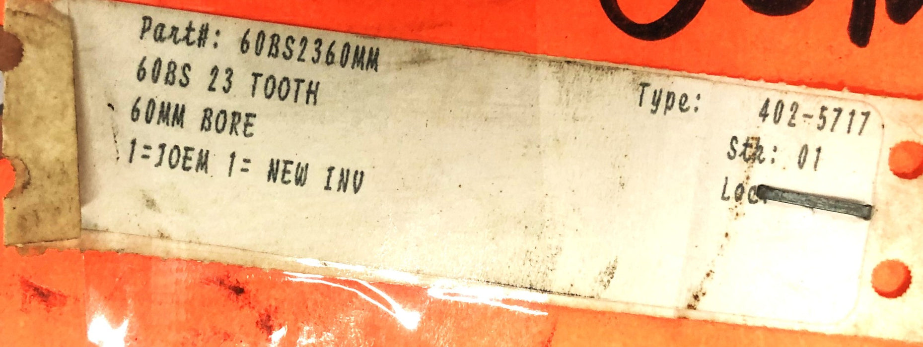 Martin 2.36 Inch Bore Roller Chain Sprocket 60BS23 NOS