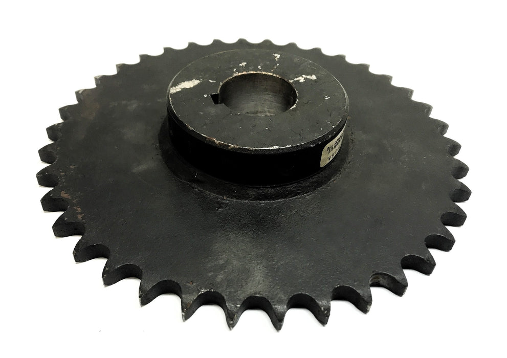 Martin 1-3/8" Bore 5/8" Pitch Roller Chain Sprocket W/ Keyway 50BS38 NOS