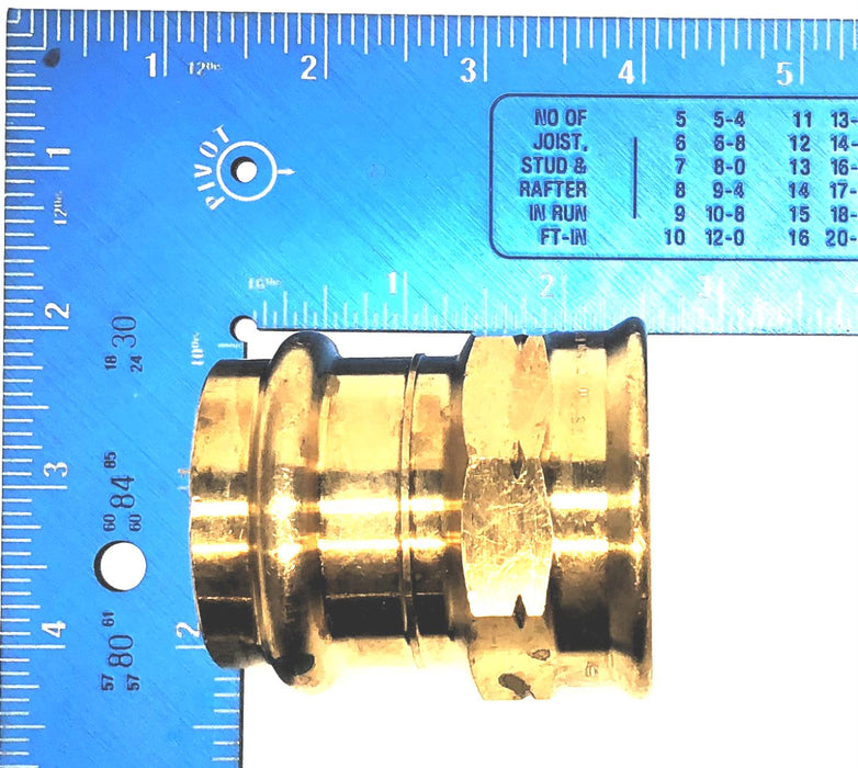 Viega C x F NPT 1-1/2" x 1-1/2" Bronze Adapter 77947 NOS