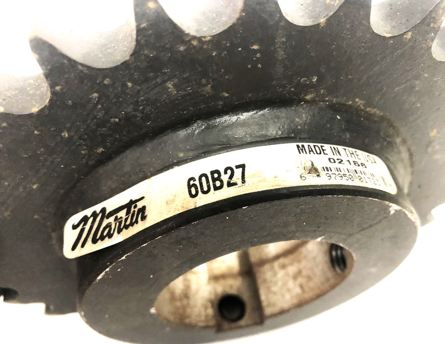 Martin 2.36 Inch Bore Roller Chain Sprocket 60B27 NOS