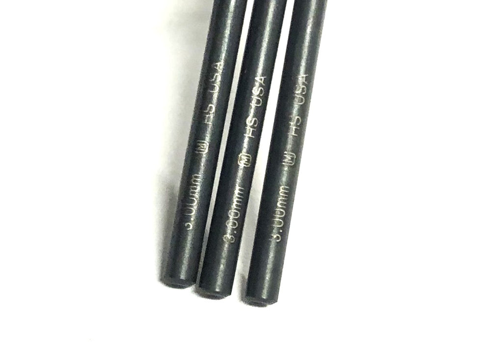 Unbranded 2-3/8 Inch Long HS Drill Bit 3.00mm [Lot of 3] NOS