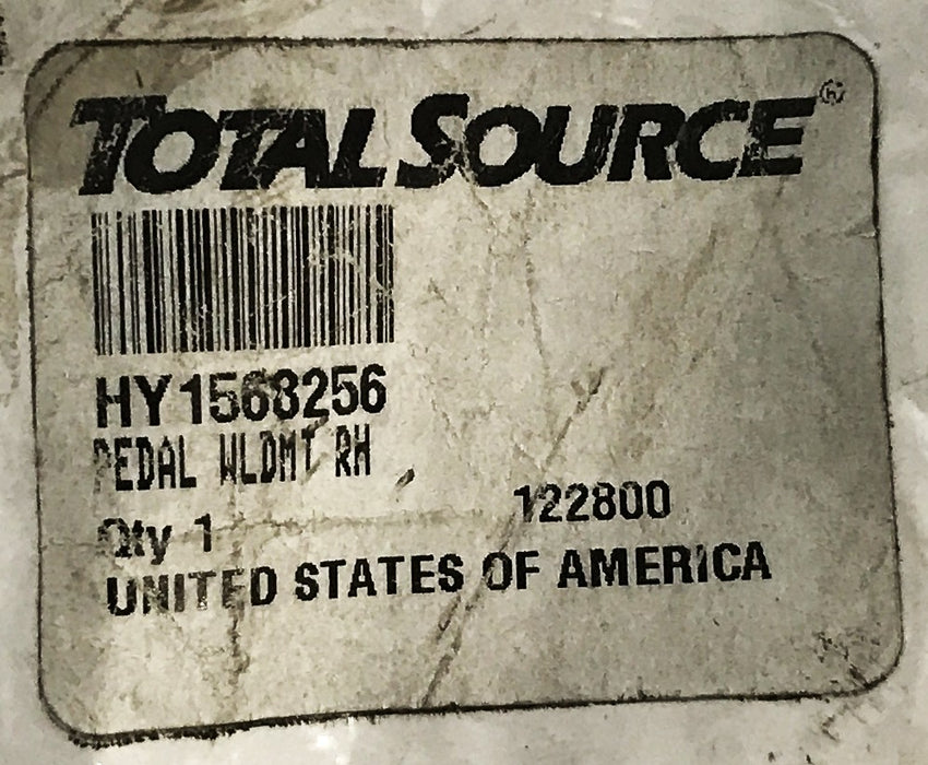 Total Source Forklift Hyster RH WLDMT Pedal HY1568256 NOS