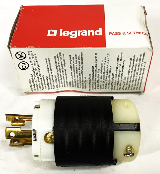 Pass & Seymour 30A 277V Locking Plug L730-P [Lot of 3] NOS