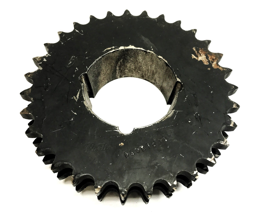 Martin Approx 3.32" Bore Double Roller Chain Sprocket D60BTB31 USED