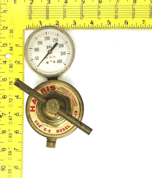 Harris CGA E-4 Regulator Gauge Model 425-15 USED
