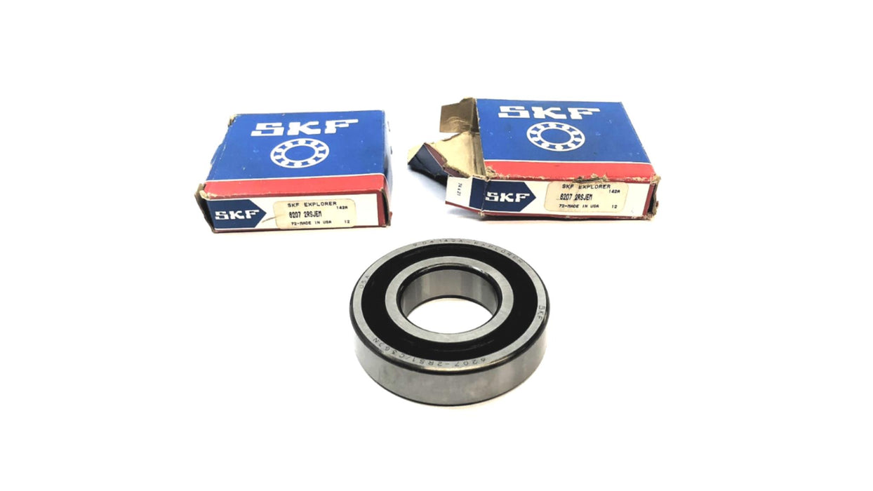 SKF Deep Groove Ball Bearing 6207-2RS1/C3GJN (6207-2RSJEM) [Lot of 2] NOS
