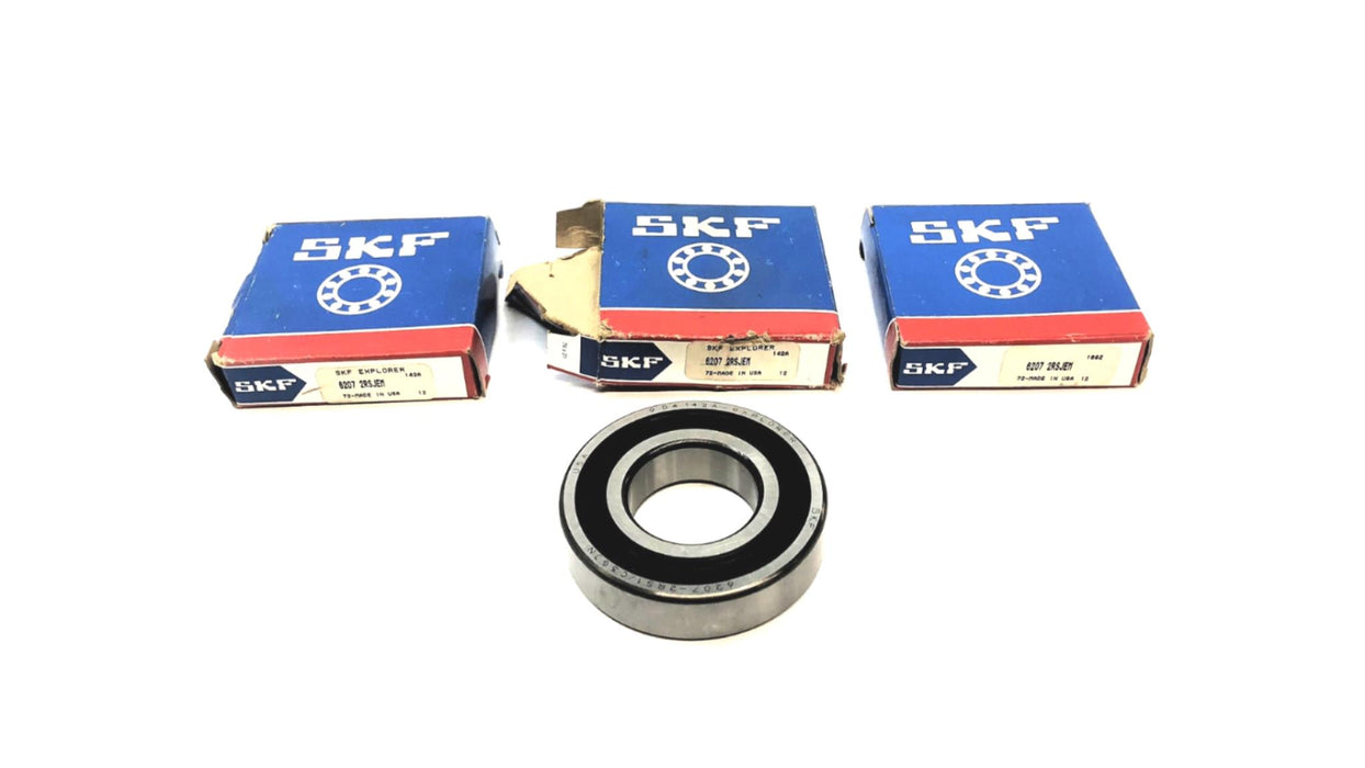 SKF Deep Groove Ball Bearing 6207-2RS1/C3GJN (6207-2RSJEM) [Lot of 3] NOS