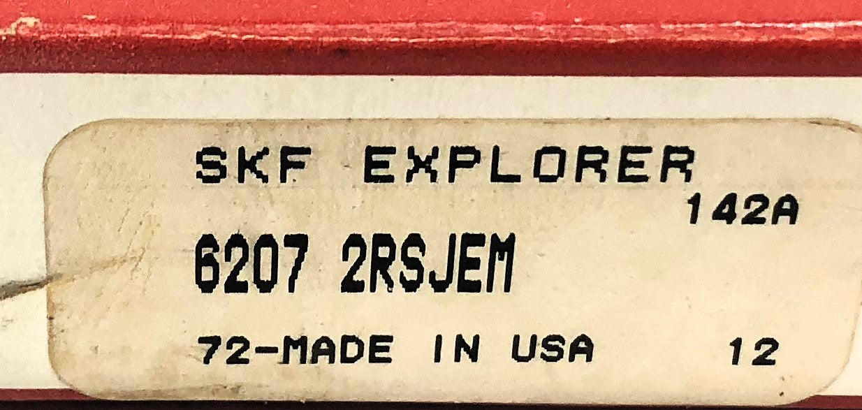 SKF Deep Groove Ball Bearing 6207-2RS1/C3GJN (6207-2RSJEM) [Lot of 2] NOS