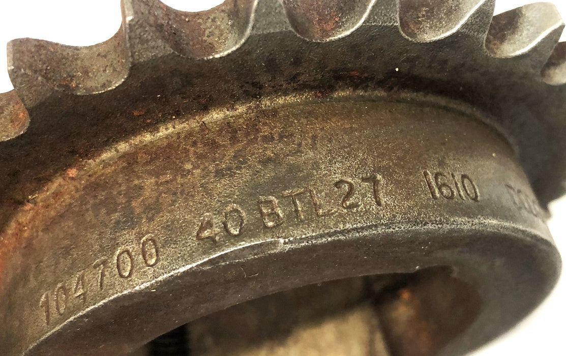 Dodge 2.20 Inch Bore 1610 104700 Roller Chain Sprocket 40BTL27 NOS