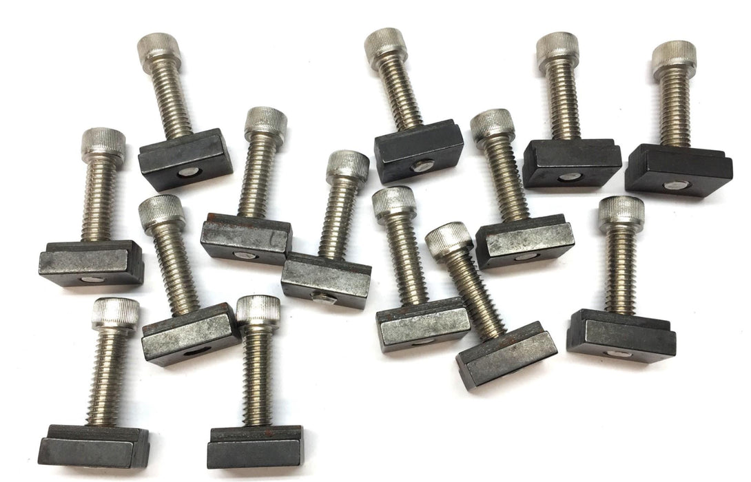 Unbranded Steel 5/16"-18 T-Slot Nut and Screw Set [Lot of 14] NOS