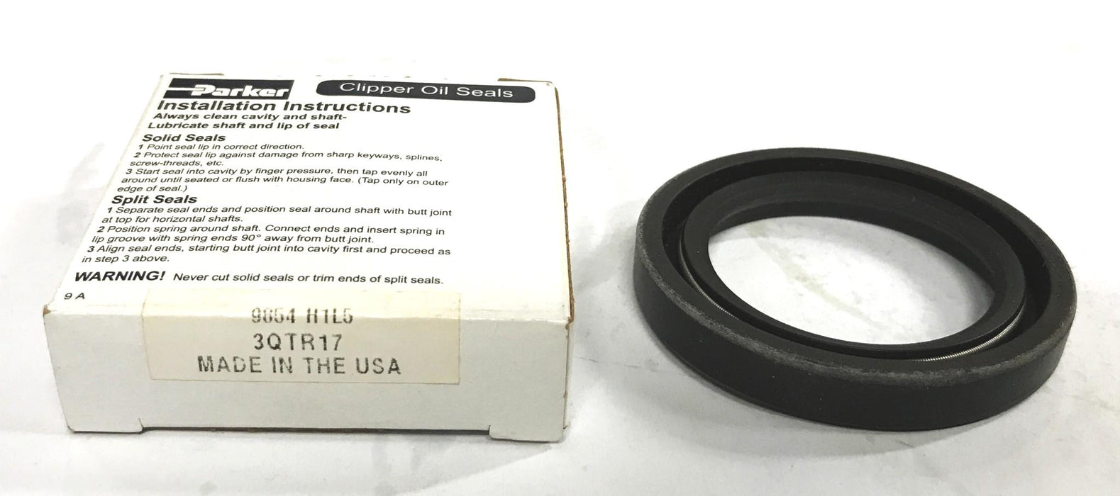 Parker Clipper Oil Seal 3QTR17 [Lot of 2] NOS