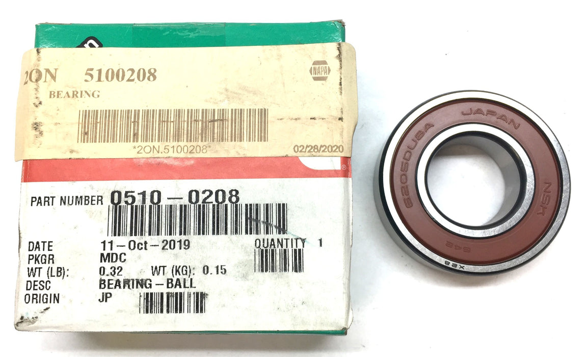 NSK/Cummins Sealed Roller Ball Bearing 6205DU8A (X28) NOS