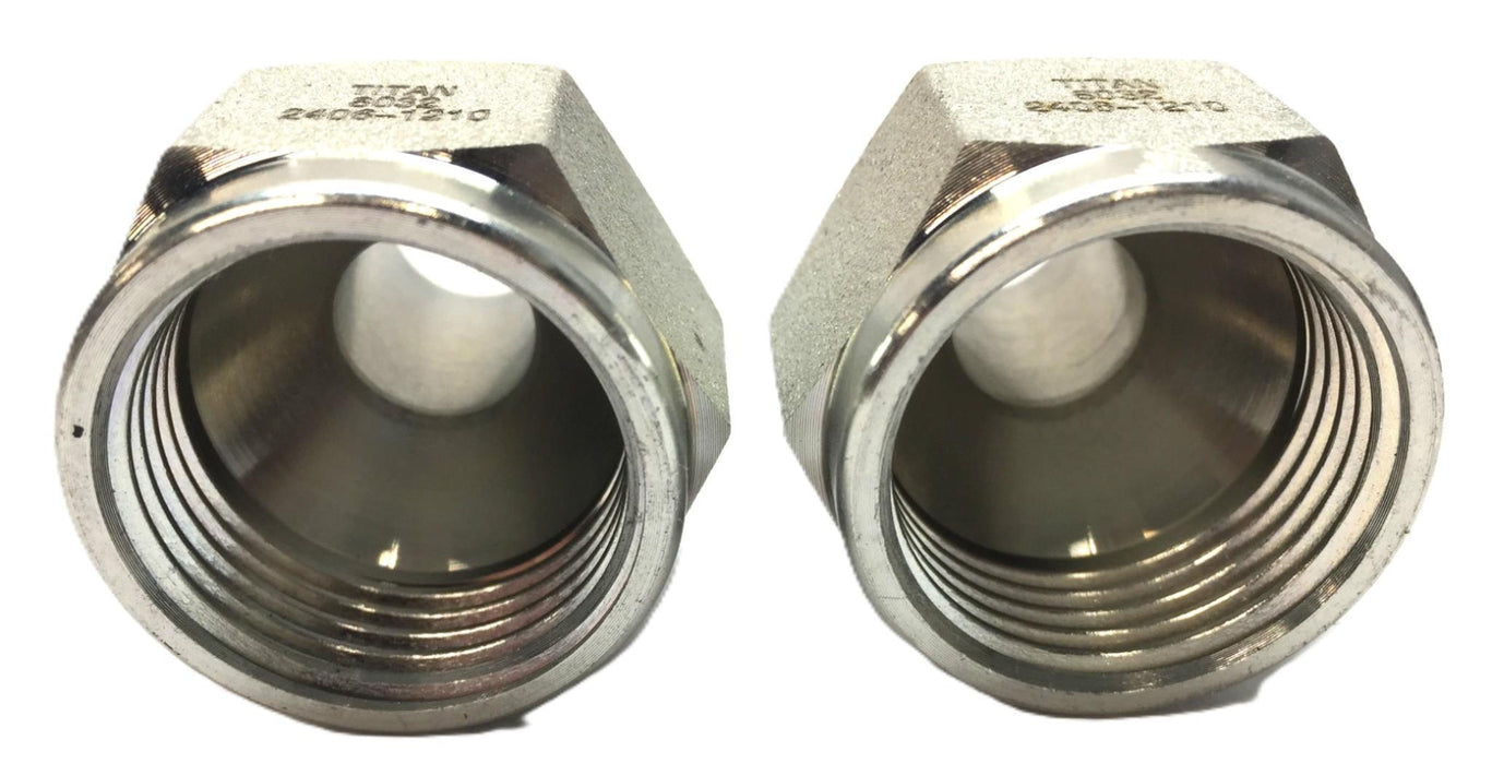 Fastenal 3/4"(F) JIC 1-1/16-12x5/8 JIC(M) Expander/Reducer 2406-12-10 [Lot of 2]