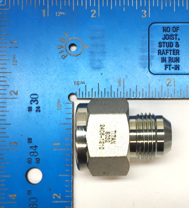 Fastenal 3/4"(F) JIC 1-1/16-12x5/8 JIC(M) Expander/Reducer 2406-12-10 [Lot of 3]