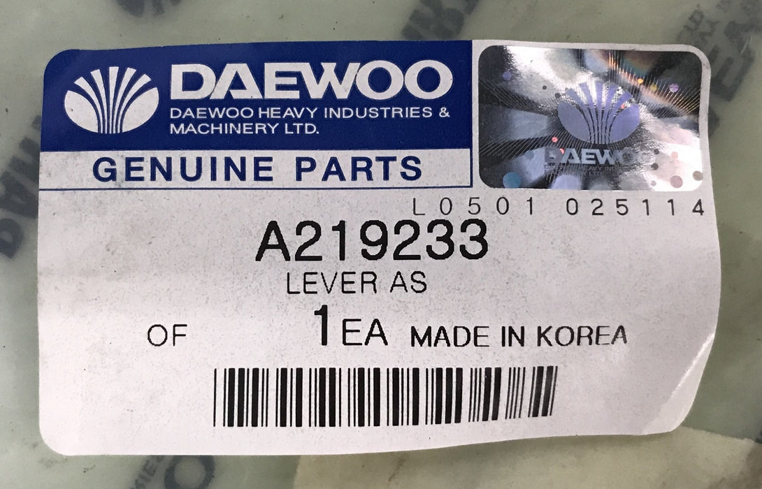 Daewoo Forklift Lever A219233 NOS