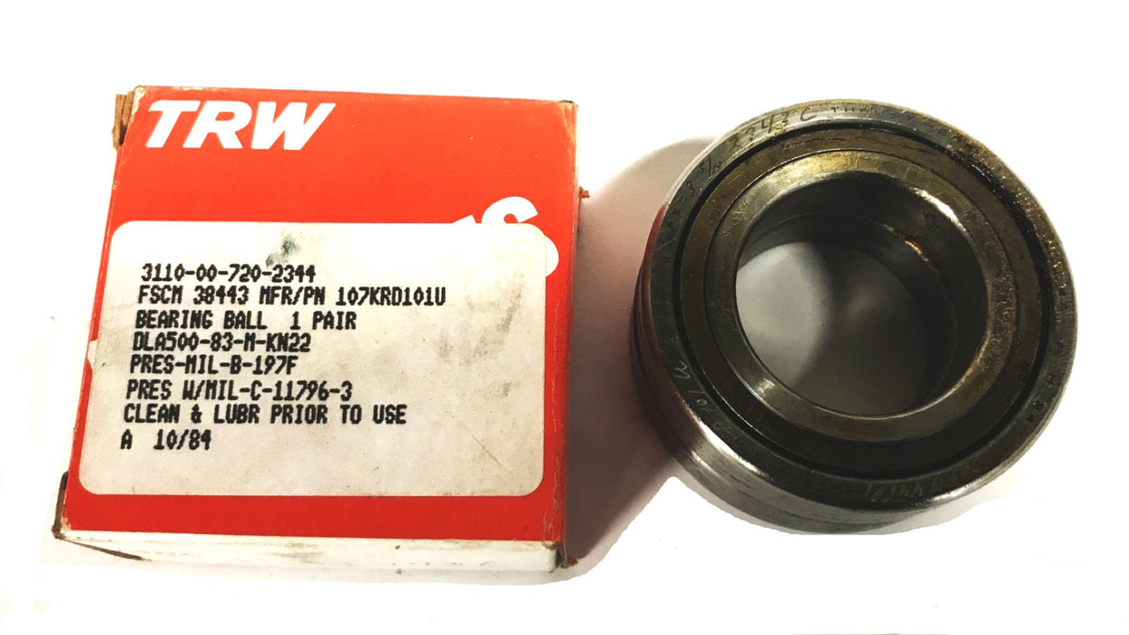 MRC Angular Contact Ball Bearing Pair 107KRD101-U NOS