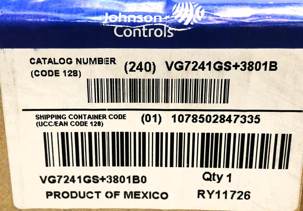 Johnson Controls 1/2" NPT Bronze Pneumatic Valve VG7241GS+3801B NOS