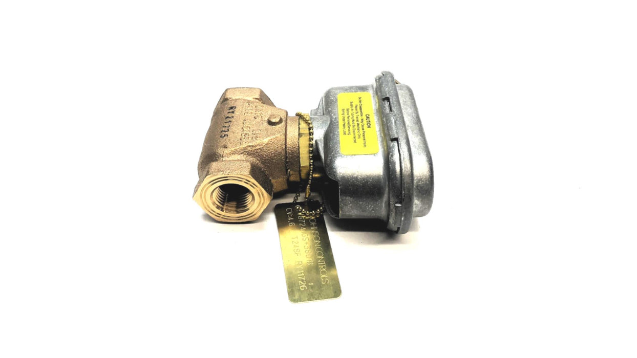 Johnson Controls 1/2" NPT Bronze Pneumatic Valve VG7241GS+3801B NOS