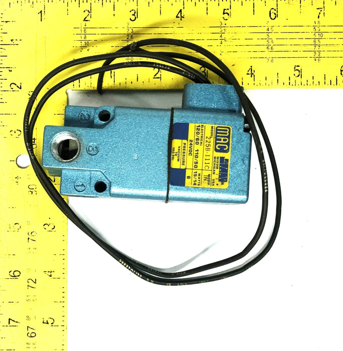 MAC 150PSI 24VDC Directional Solenoid Valve 225B-111C NOS