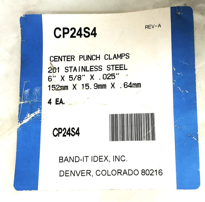 Band-It 20 Stainless Steel Center Punch Clamp CP24S4 [Lot of 4] NOS