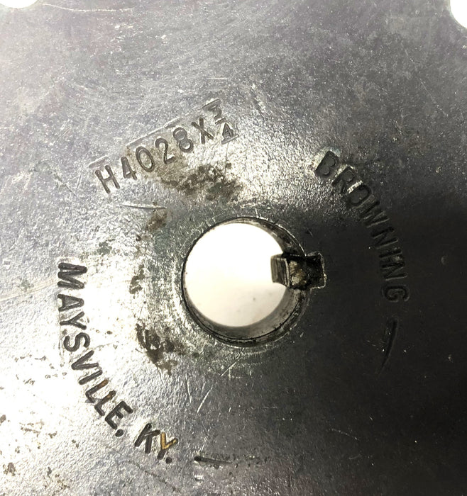 Browning 0.74 Inch Bore Roller Chain Sprocket H4028X 3/4 USED