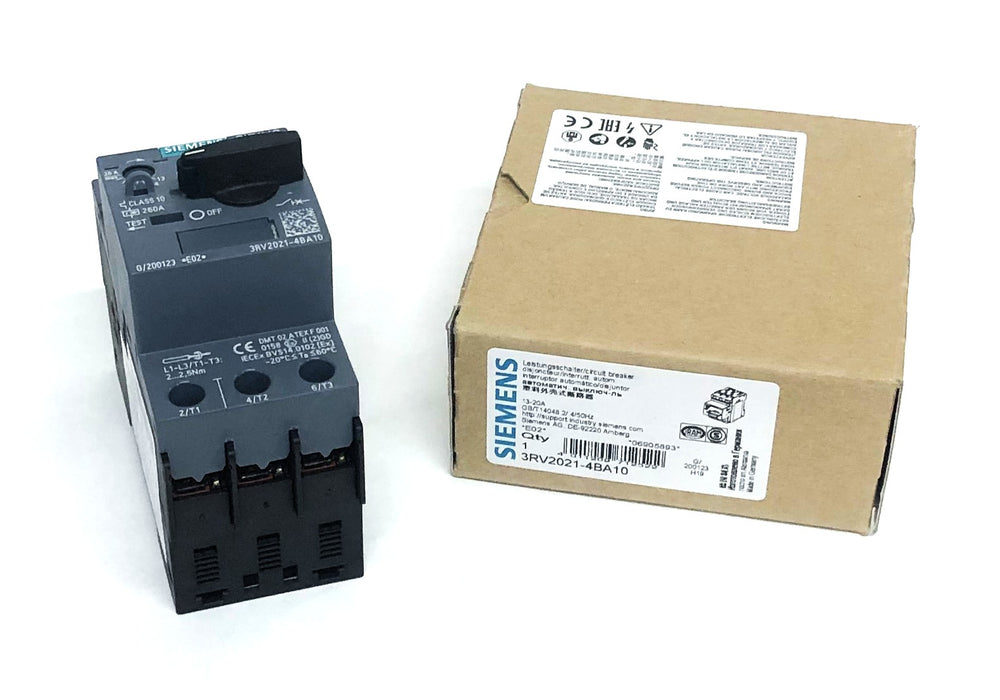 Siemens Circuit Breaker 3RV2021-4BA10 USED