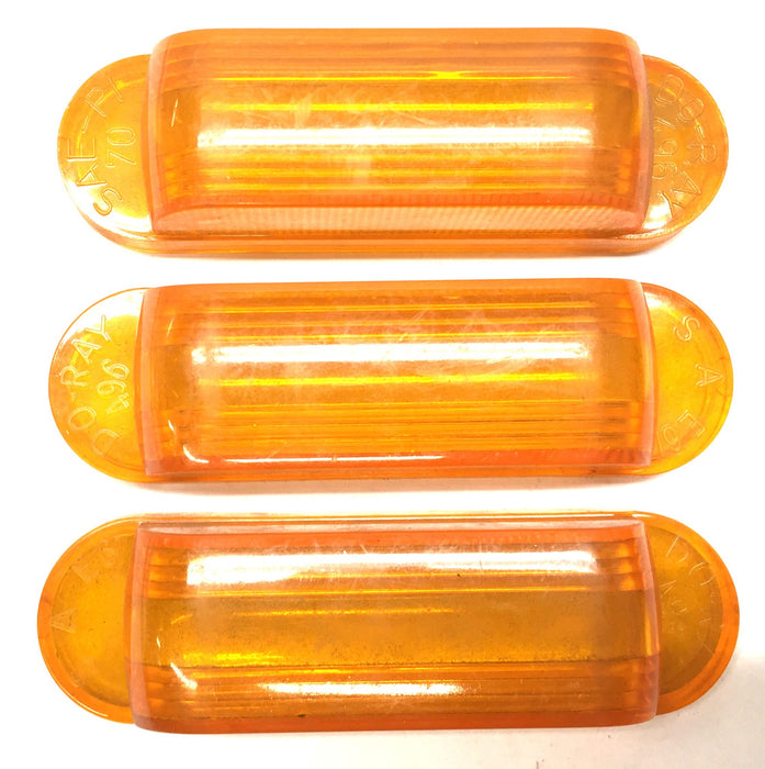 Do-Ray Oval Amber Clearance Marker Light 496 [Lot of 3] NOS