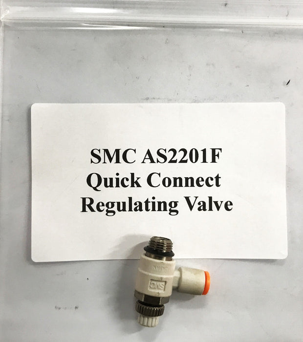 SMC Quick Connect Regulating Valve AS2201F [Lot of 4] NOS