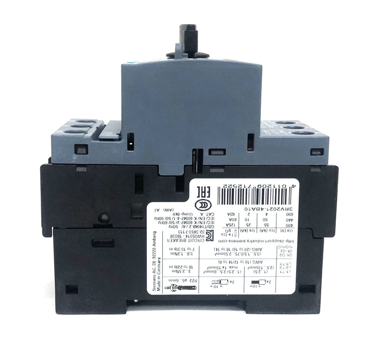 Siemens Circuit Breaker 3RV2021-4BA10 USED