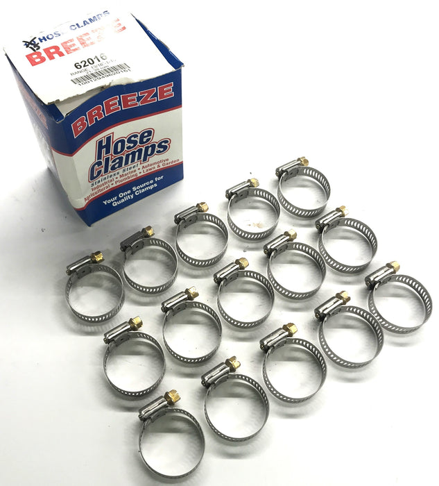 Breeze Hose Clamps Pack Of 15 62016 NOS