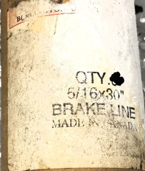 Unbranded Pack of (4) 5/16" x 30" Steel Brake Line NOS