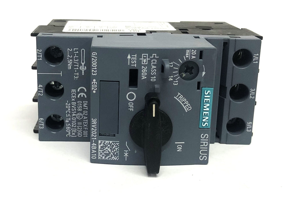 Siemens Circuit Breaker 3RV2021-4BA10 USED