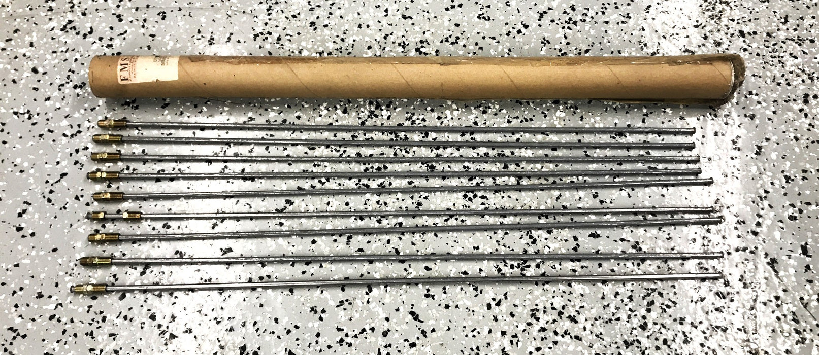 FMSI Pack of (9) 1/4" x 30" Steel Brake Line K430 NOS