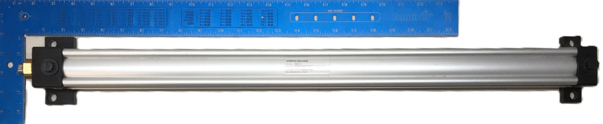 Joseph Machine Pneumatic Cylinder 799219 with 250psi Hyd for jCNC or SC-90 NOS