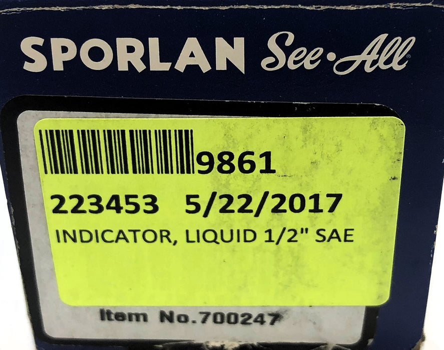 Sporlan 1/2" Moisture & Liquid Indicator SA-14 (700247) [Lot of 2] NOS