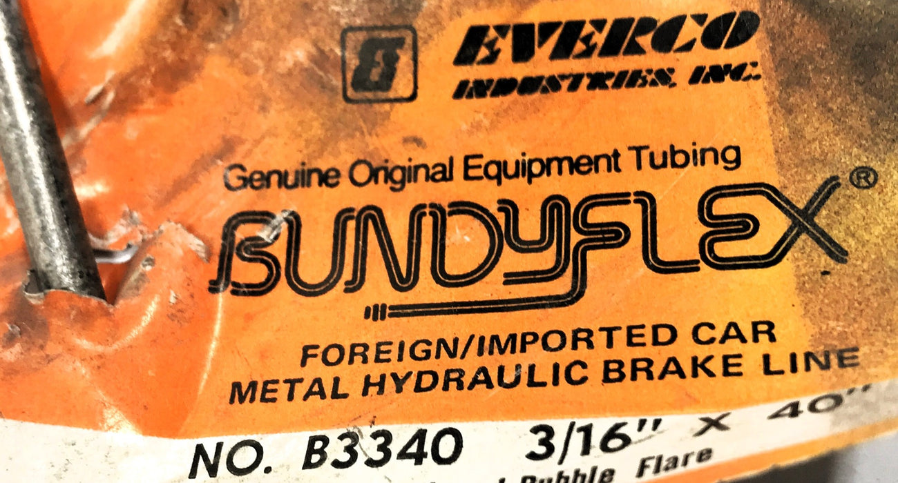 Everco Pack of (14) 3/16" x 40" Hydraulic Brake Line B3340 NOS