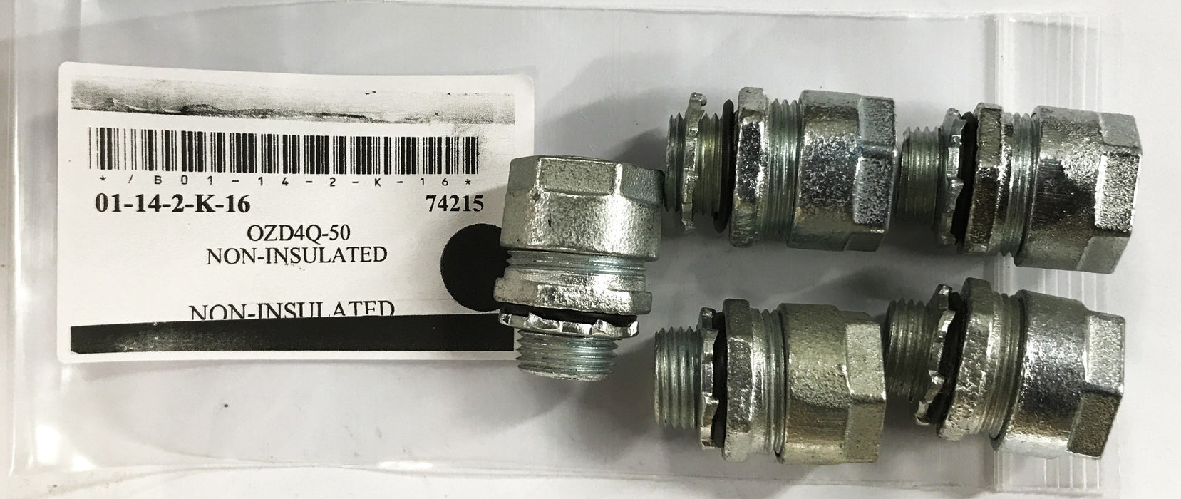 Gedney 1/2 inch Straight Liquid Tight Connector OZD4Q-50 [Lot of 5] NOS