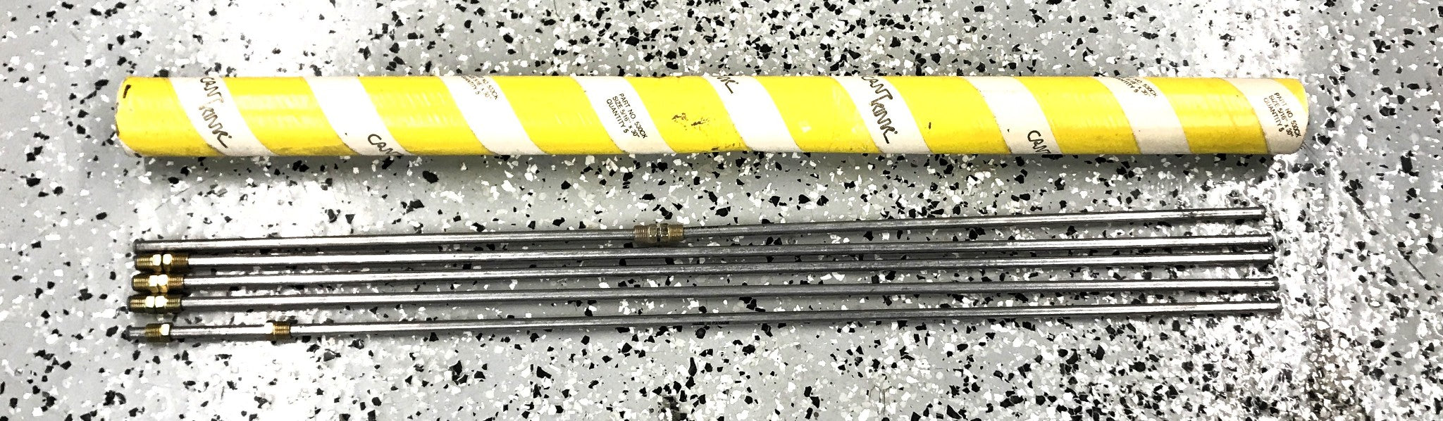 CantkInk Pack of (5) 5/16" x 30" Steel Brake Line 530CK NOS