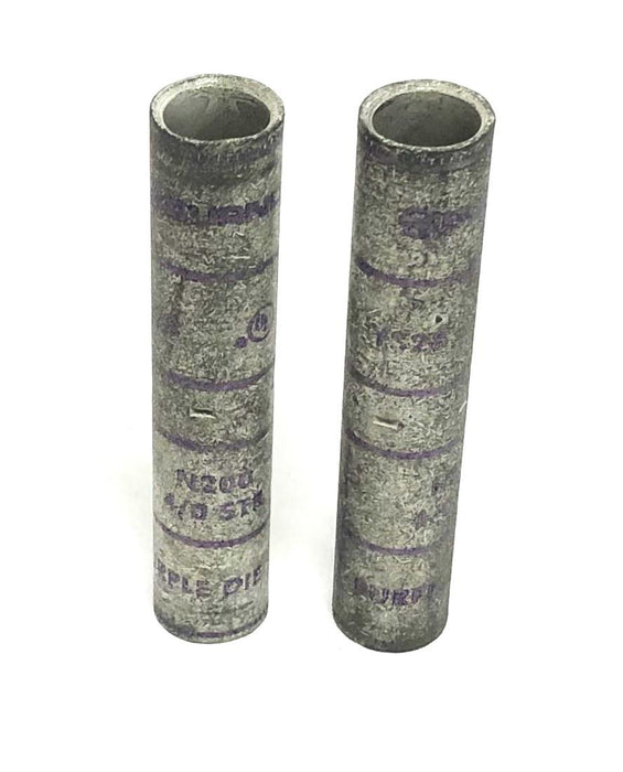 Burandy Y328 Purple Die 15 Compression Butt Splice N200 4/0 STR [Lot of 2] NOS