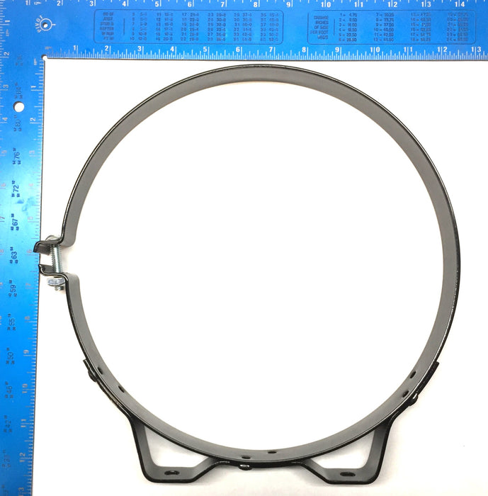 Unbranded 12"x1-1/4"x .12" Black Metal Pipe Clamp Fuel Filter Bracket NOS