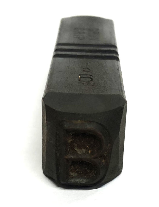 Gruv Grip 1/2 Inch Metal Stamp B USED